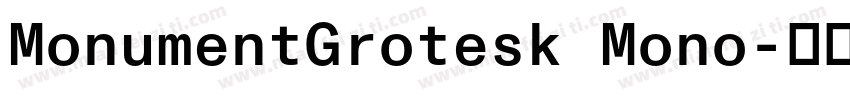MonumentGrotesk Mono字体转换